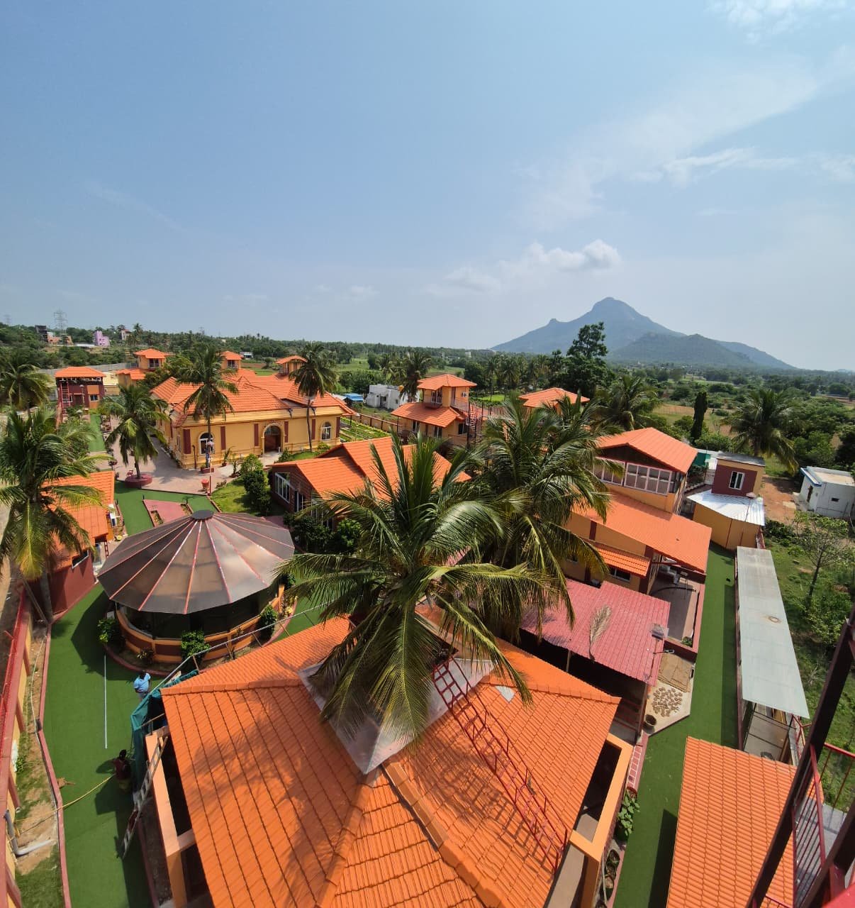 Bird's-eye view of the Prayer Centre